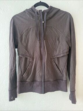 lululemon athletica Women's Charcoal Gray Hooded Zip Utility Jacket